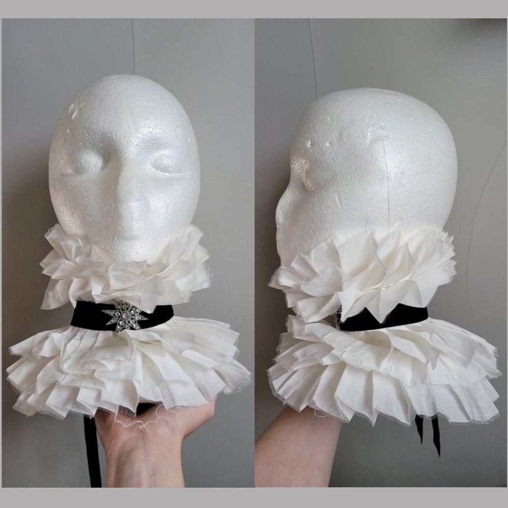 Handmade Neck Ruffle Costume Accessory